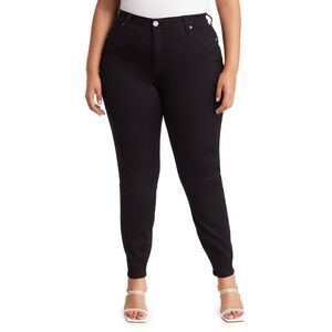 KUT from the Kloth Sienna Skinny Black Denim Jeans Size 12 Women's